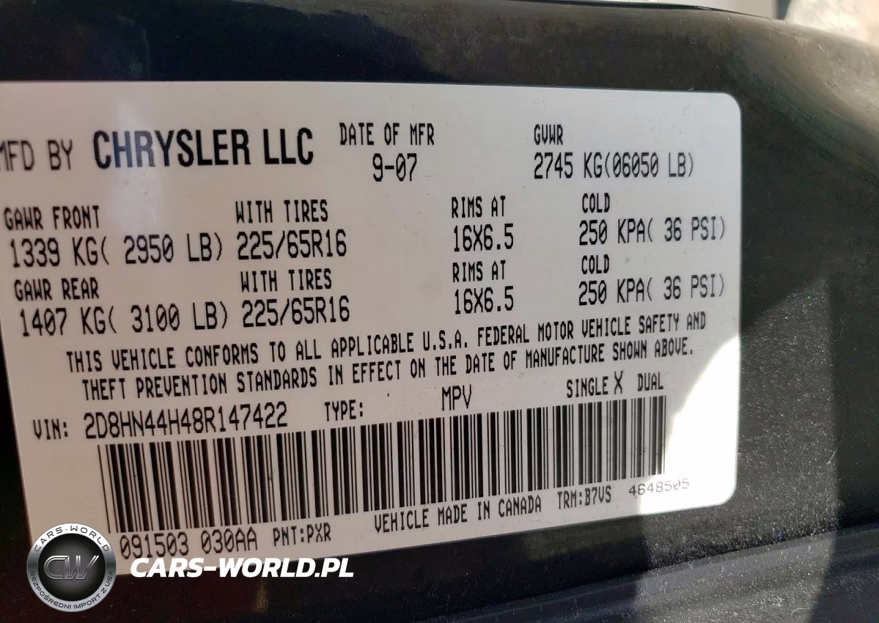 2008 Dodge Grand Caravan Se VIN:2D8HN44H48R147422 - 13