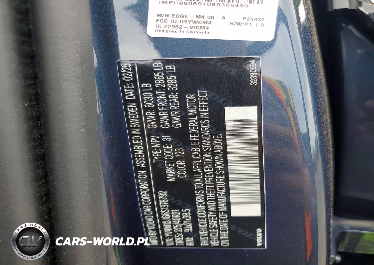 2025 Volvo Xc90 Ultra VIN:YV4M12JG6S1378792 - 12