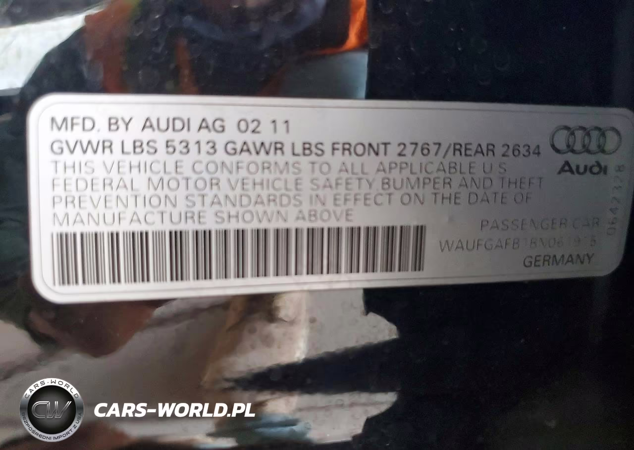 2011 Audi A6 Premium Plus VIN:WAUFGAFB1BN061915 - 12