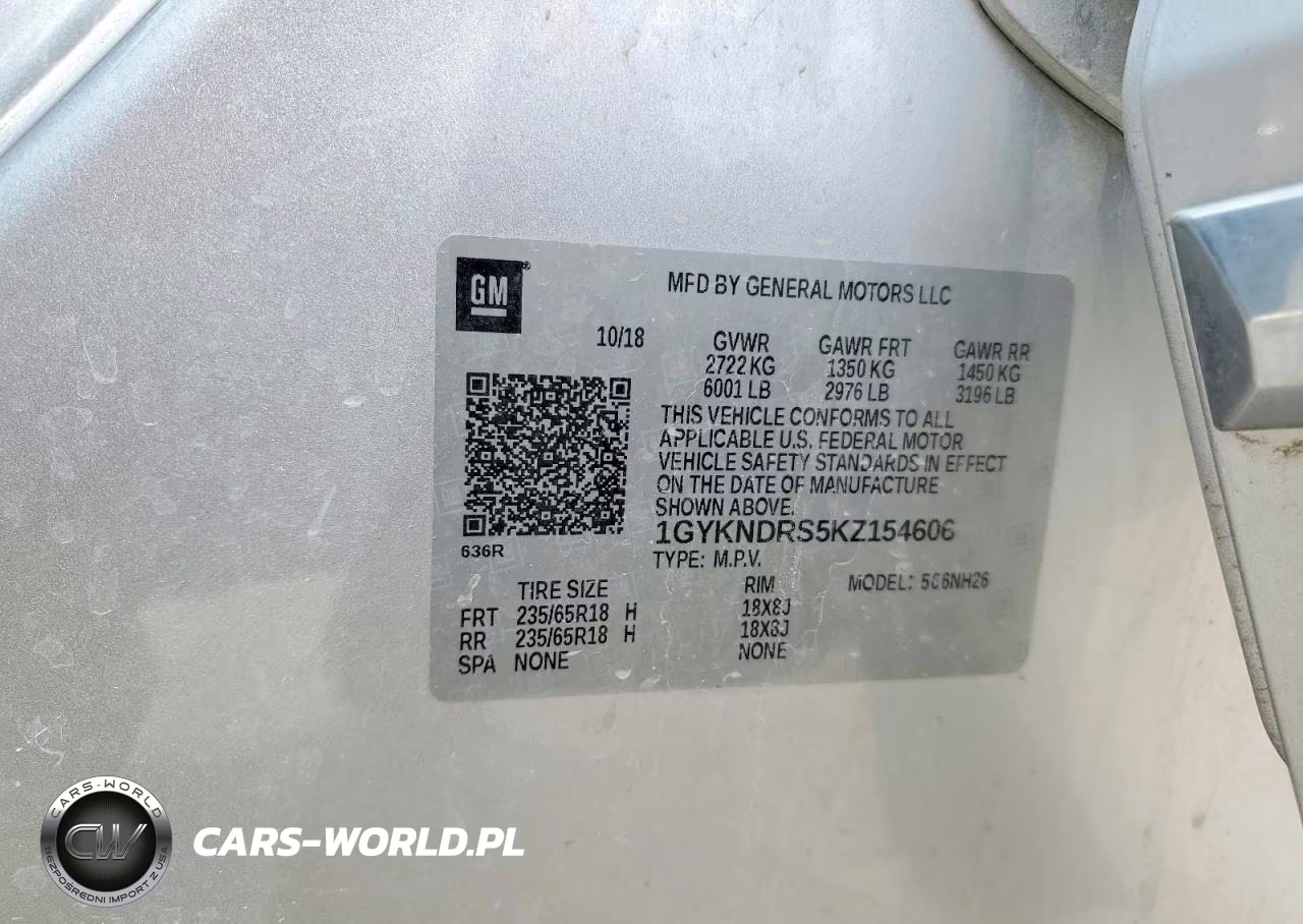 2019 Cadillac Xt5 Luxury VIN:1GYKNDRS5KZ154606 - 13