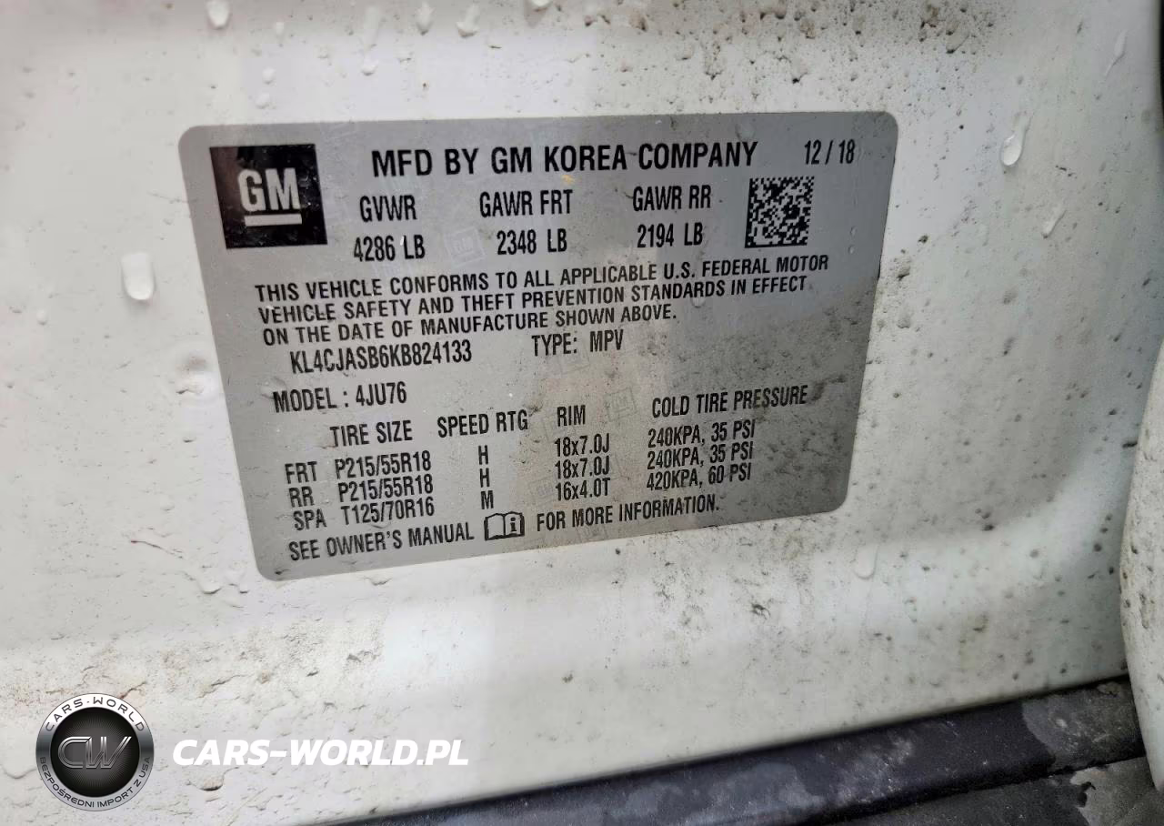2019 Buick Encore Preferred VIN:KL4CJASB6KB824133 - 13