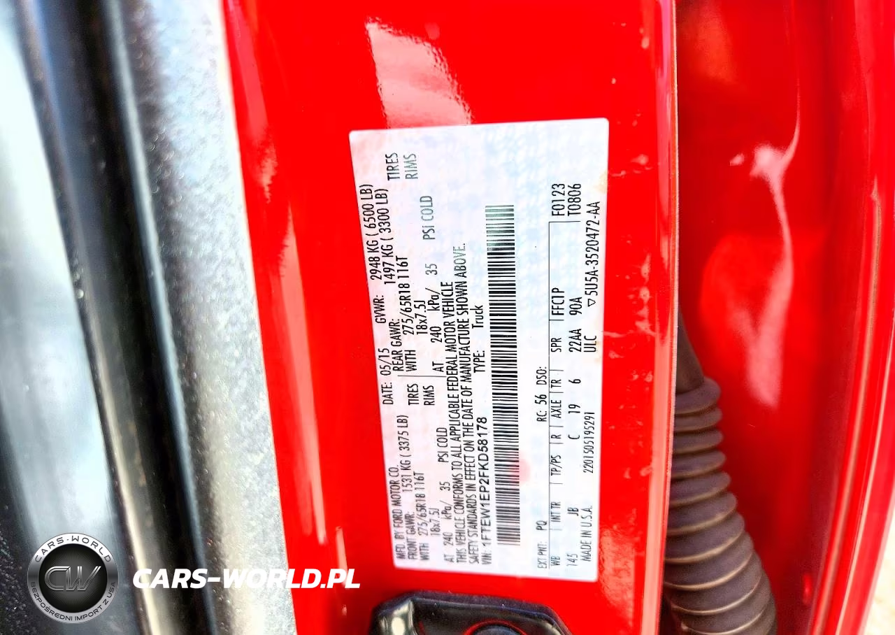 2015 Ford F150 Supercrew VIN:1FTEW1EP2FKD58178 - 12