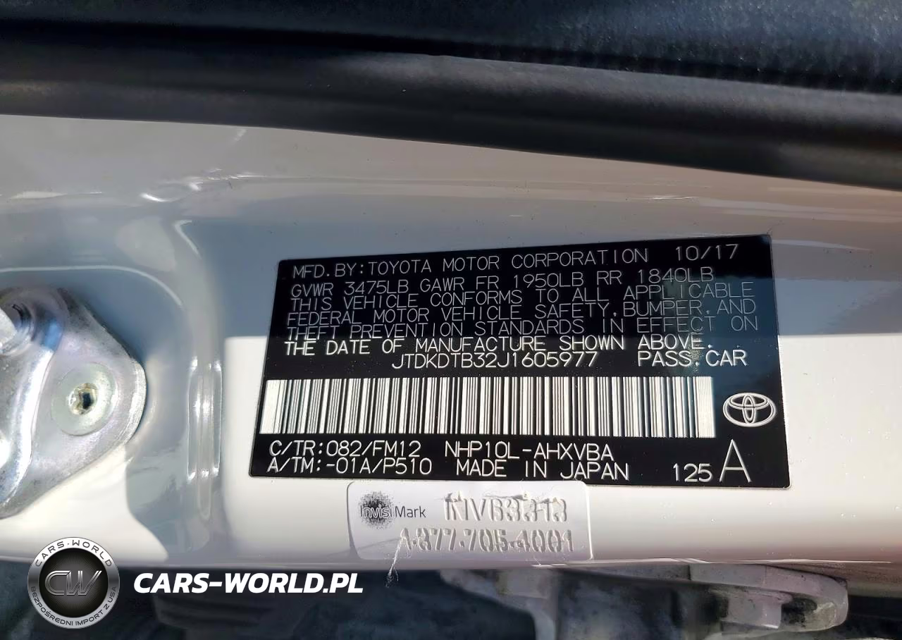 2018 Toyota Prius C Two VIN:JTDKDTB32J1605977 - 12