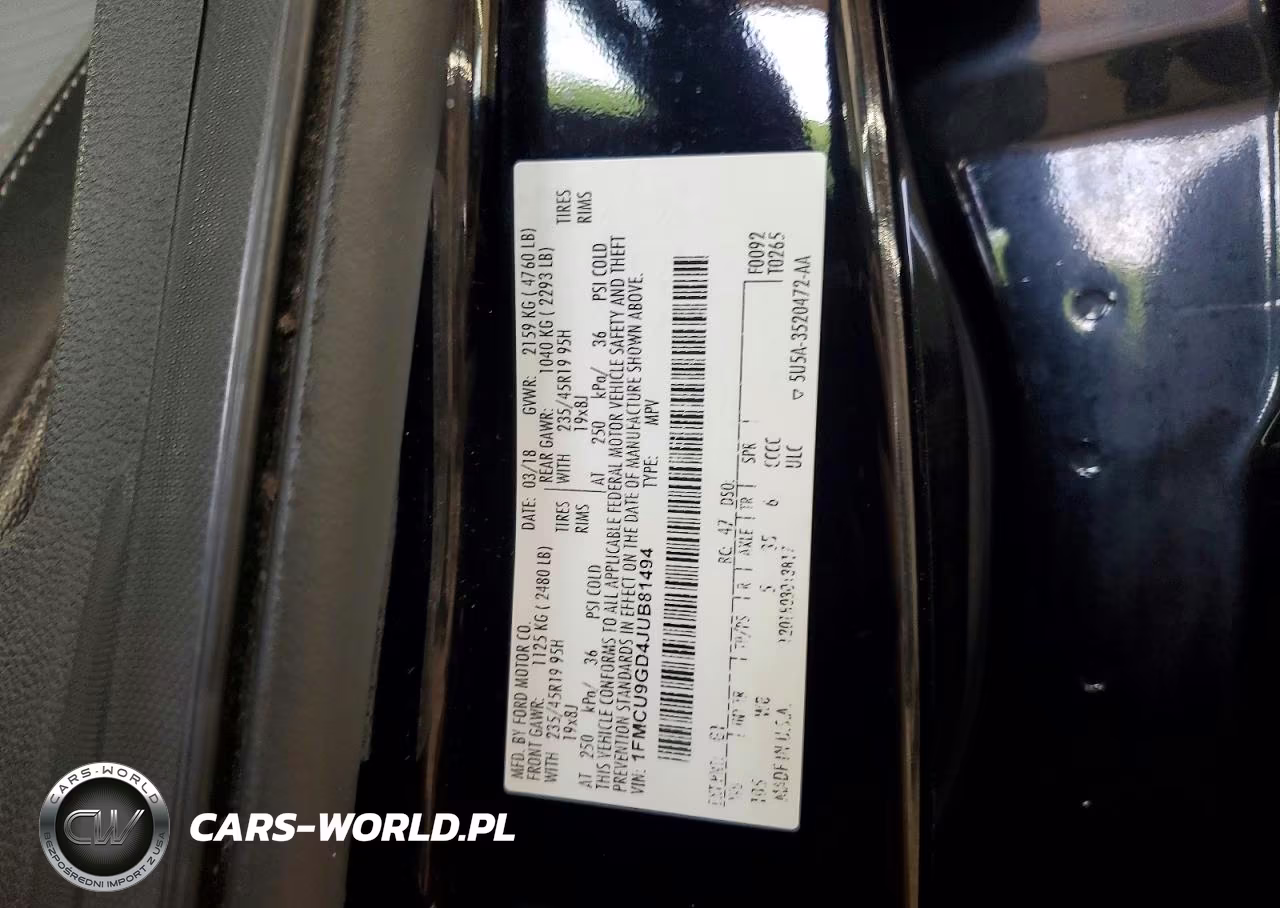 2018 Ford Escape Se VIN:1FMCU9GD4JUB81494 - 13
