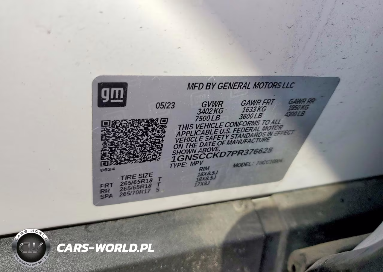 2023 Chevrolet Suburban 2Wd Lt VIN:1GNSCCKD7PR376628 - 13