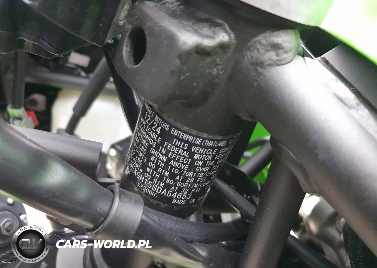 2025 Kawasaki Ex500 H VIN:ML5EXGH15SDA54653 - 9