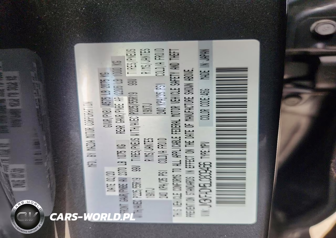 2020 Mazda Cx-5 Grand Touring VIN:JM3KFADM5L0809466 - 12