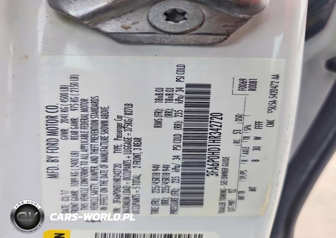 2017 Ford Fusion Se VIN:3FA6P0HD1HR342720 - 12