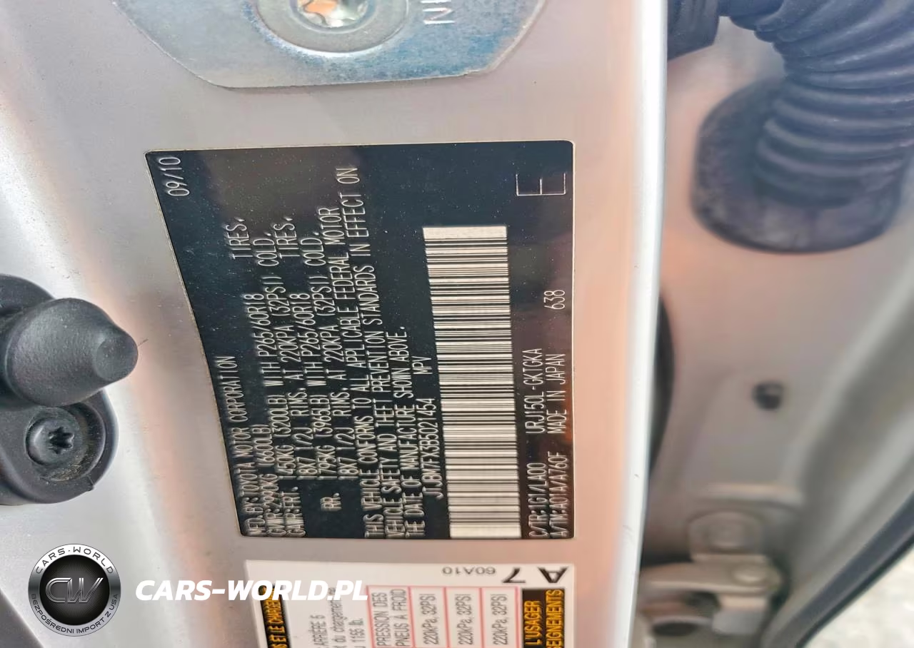 2011 Lexus Gx 460 VIN:JTJBM7FX3B5021454 - 12