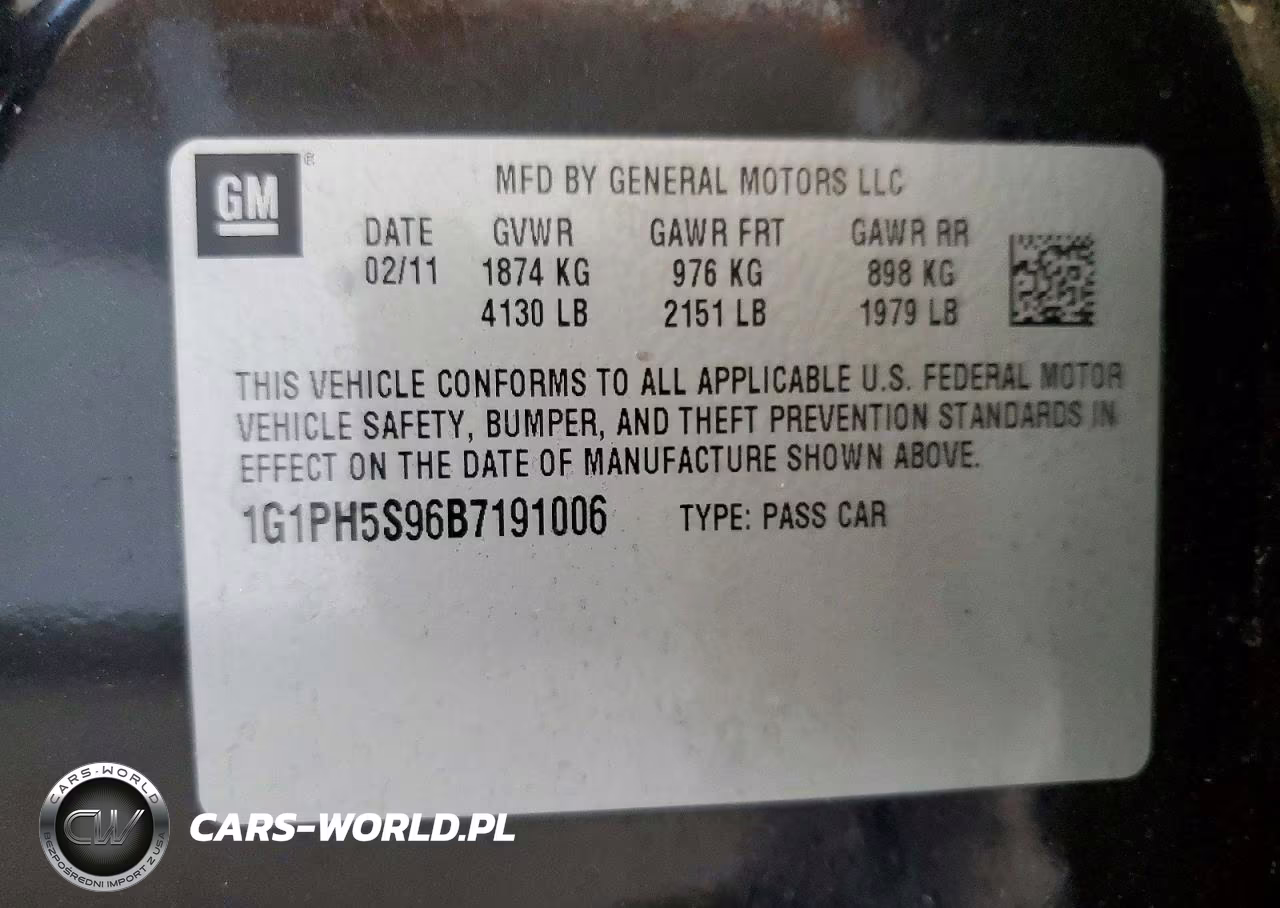 2011 Chevrolet Cruze Ltz VIN:1G1PH5S96B7191006 - 13