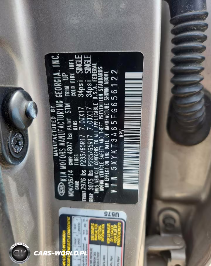 2015 Kia Sorento Lx VIN:5XYKT3A65FG656122 - 12