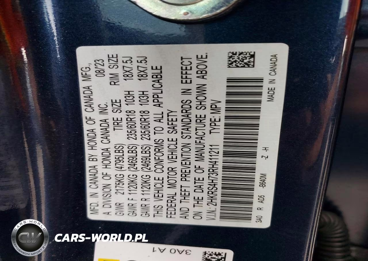2024 Honda Cr-V Exl VIN:2HKRS4H73RH411211 - 13