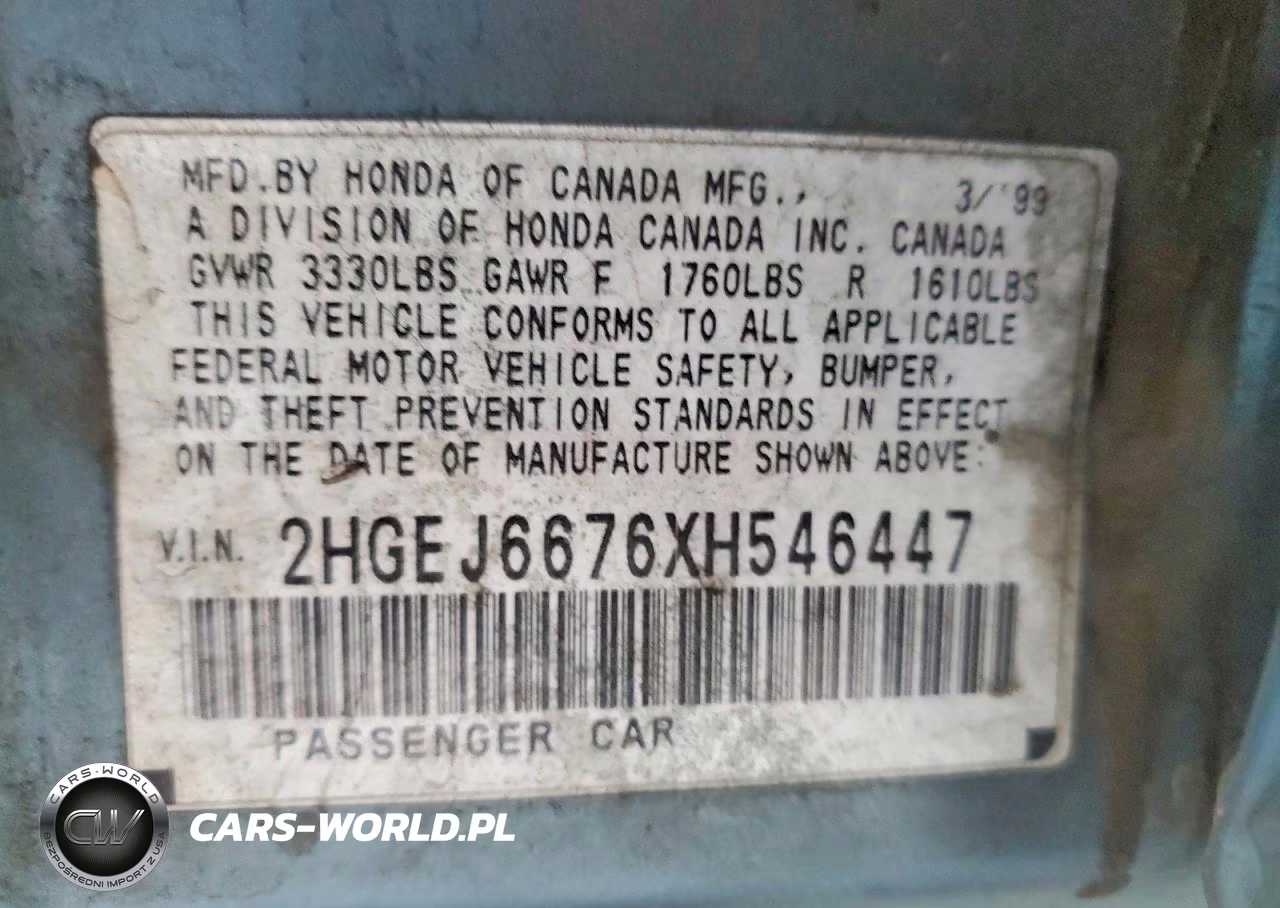 1999 Honda Civic Lx VIN:2HGEJ6676XH546447 - 12