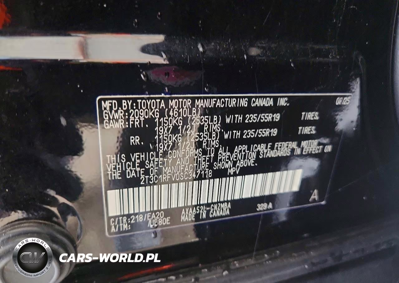 2025 Toyota Rav4 Xle Premium VIN:2T3C1RFV0SC347118 - 12