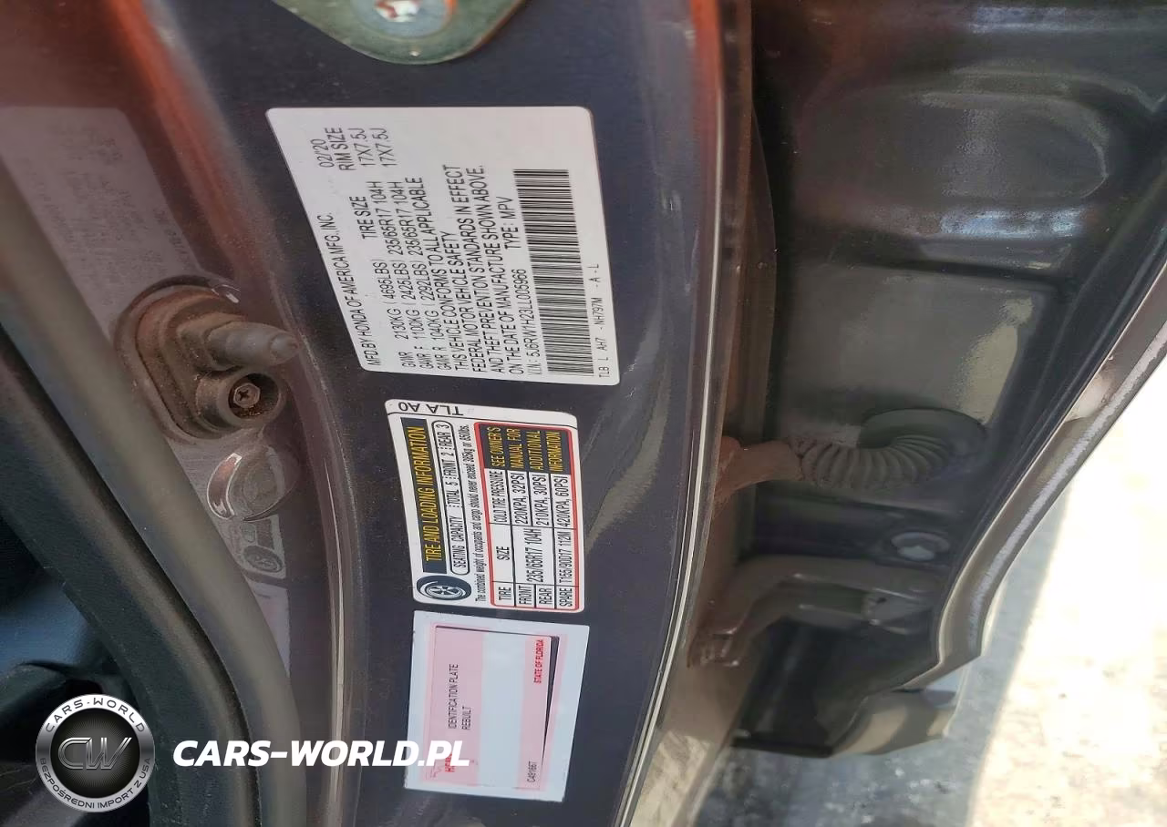 2020 Honda Cr-V Lx VIN:5J6RW1H23LL005966 - 13