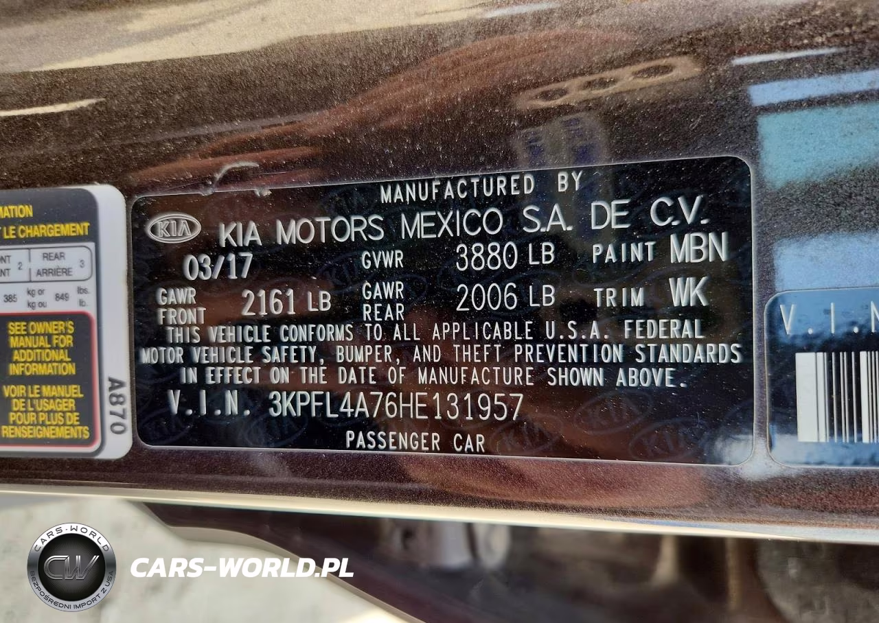 2017 Kia Forte Lx VIN:3KPFL4A76HE131957 - 13