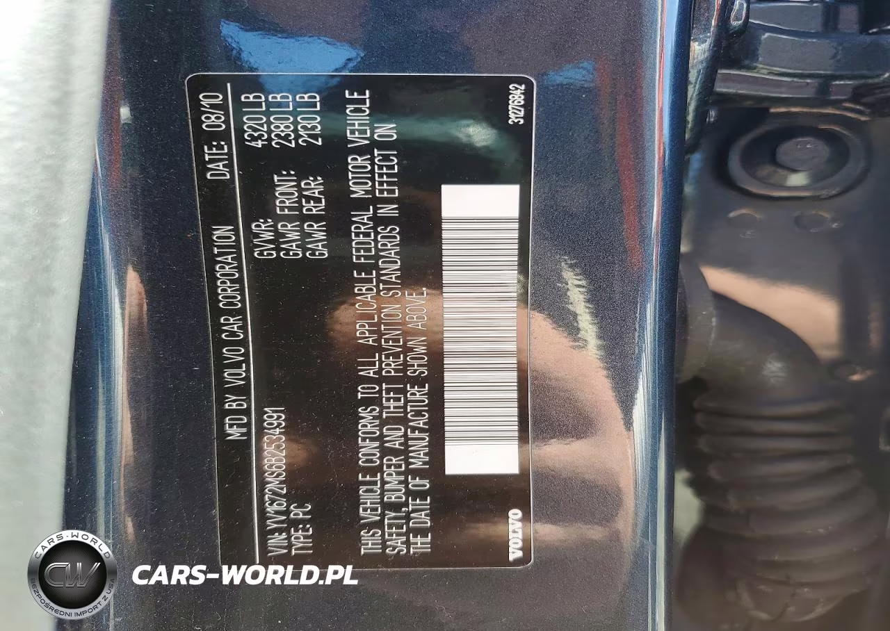 2011 Volvo S40 T5 VIN:YV1672MS6B2534991 - 13