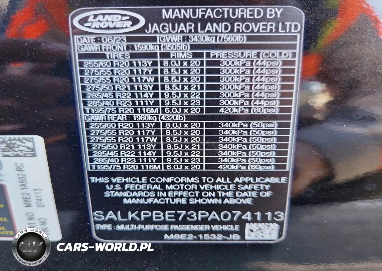 2023 Land Rover Range Rover Se VIN:SALKPBE73PA074113 - 12