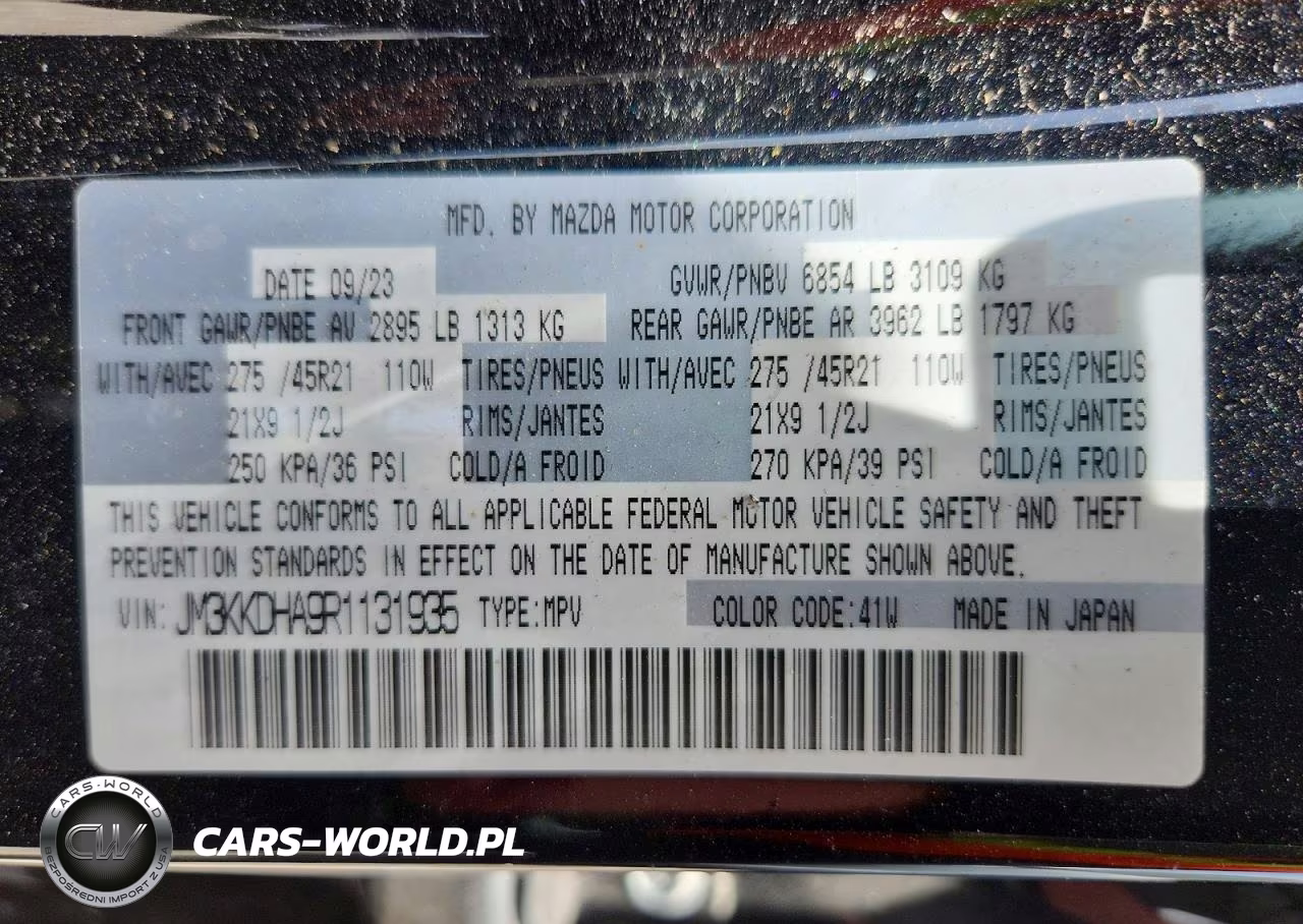 2024 Mazda Cx-90 Premium VIN:JM3KKDHA9R1131935 - 14