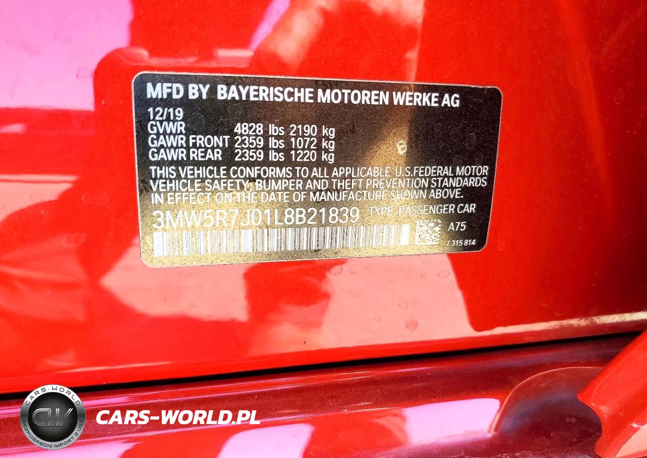2020 BMW 330Xi VIN:3MW5R7J01L8B21839 - 12