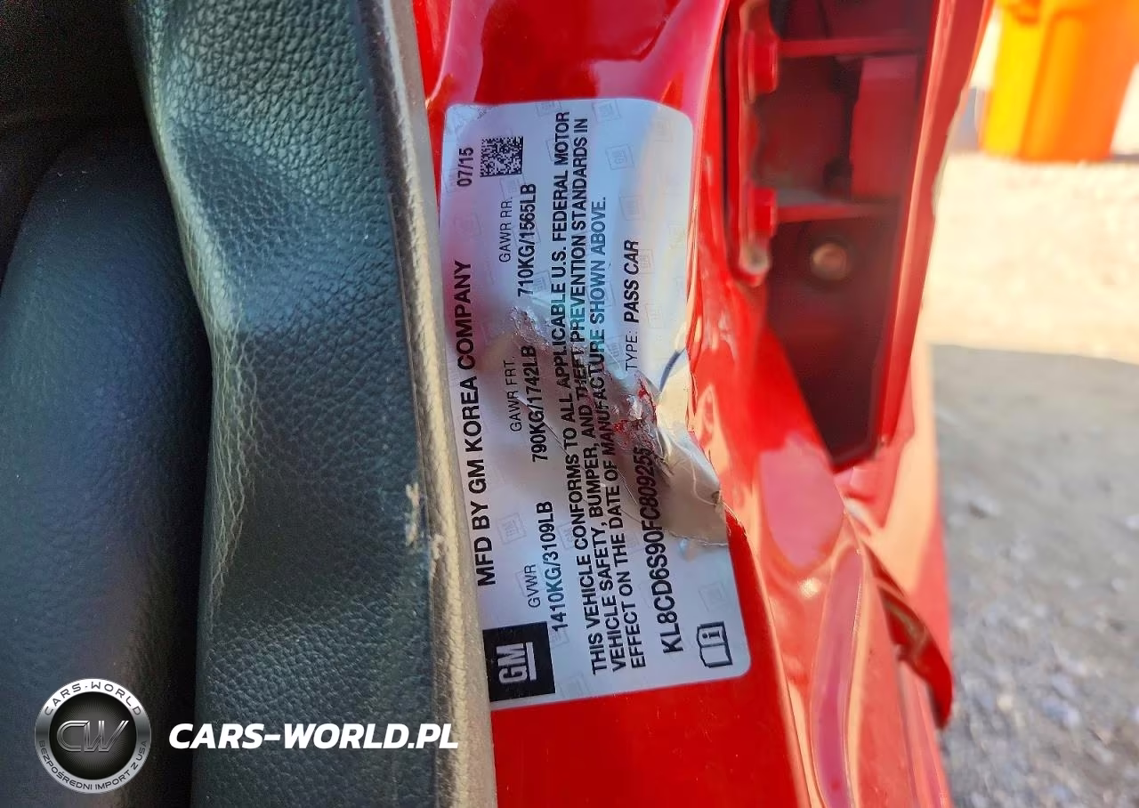 2015 Chevrolet Spark 1Lt VIN:KL8CD6S90FC809255 - 12