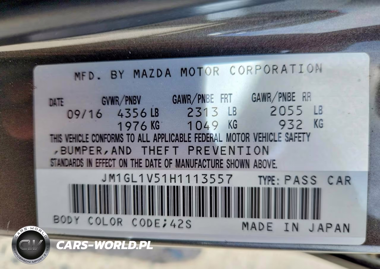 2017 Mazda 6 Touring VIN:JM1GL1V51H1113557 - 13