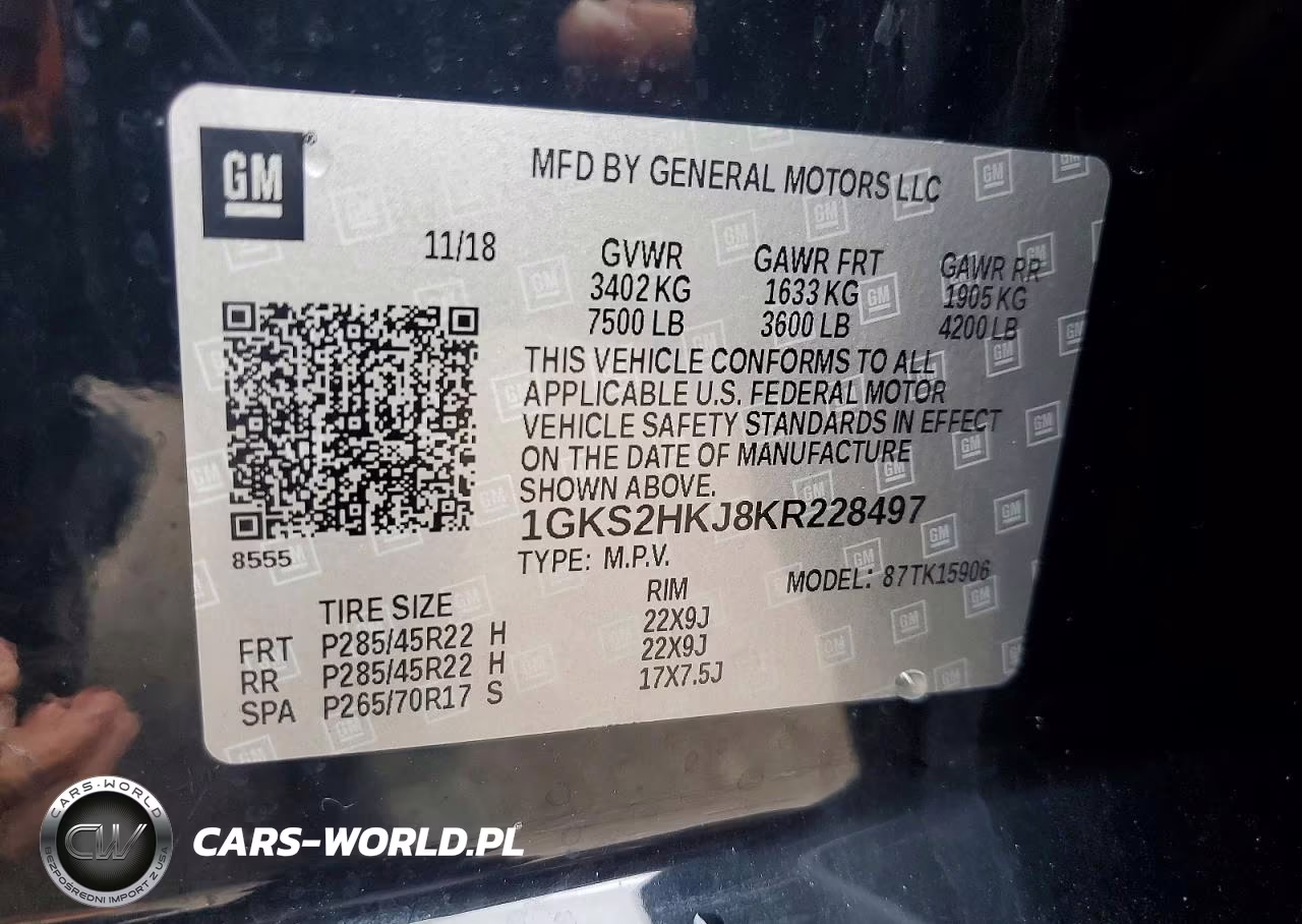 2019 GMC Yukon Xl Denali VIN:1GKS2HKJ8KR228497 - 13