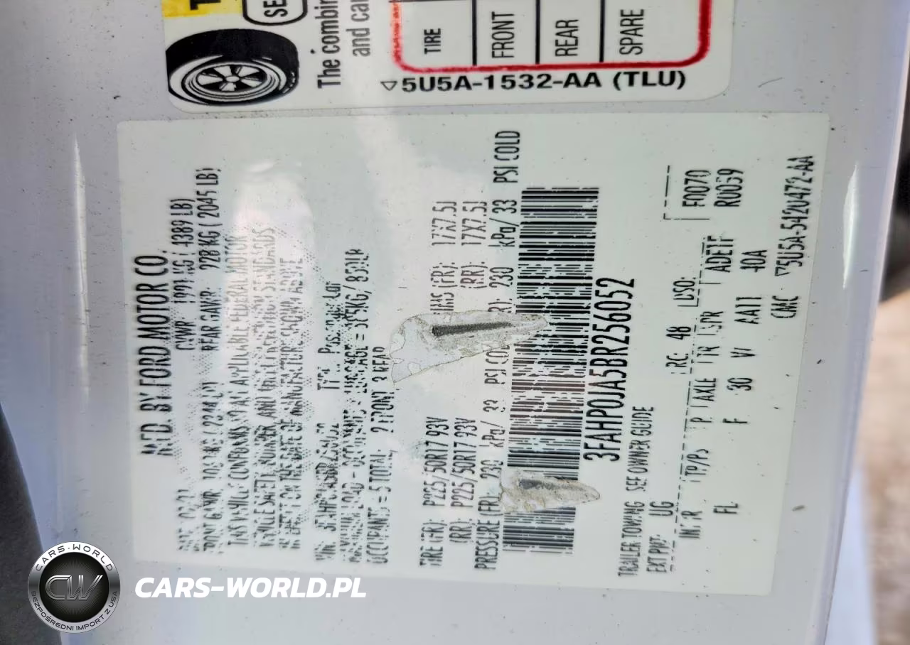 2011 Ford Fusion Sel VIN:3FAHP0JA5BR256052 - 12