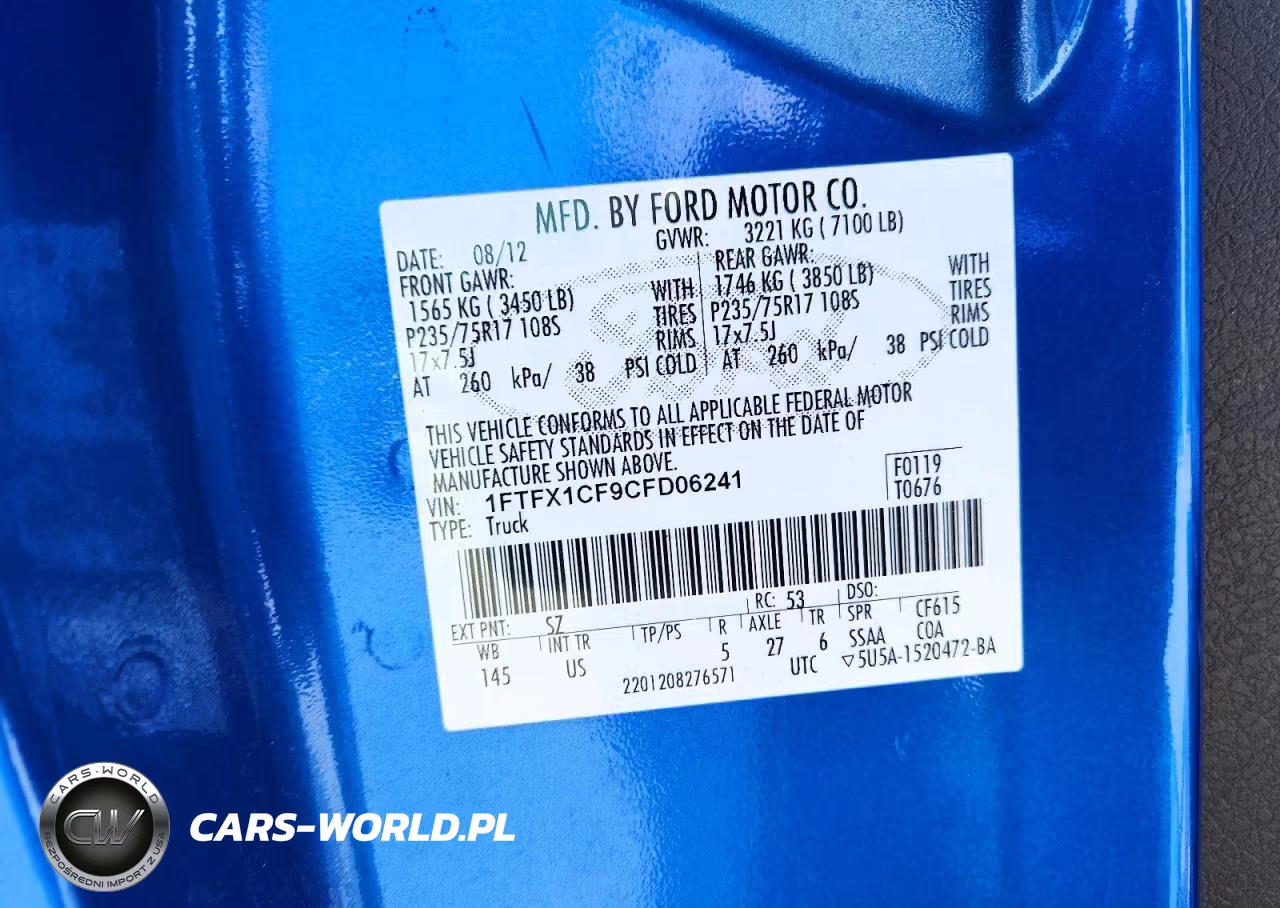 2012 Ford F150 Super Cab VIN:1FTFX1CF9CFD06241 - 12