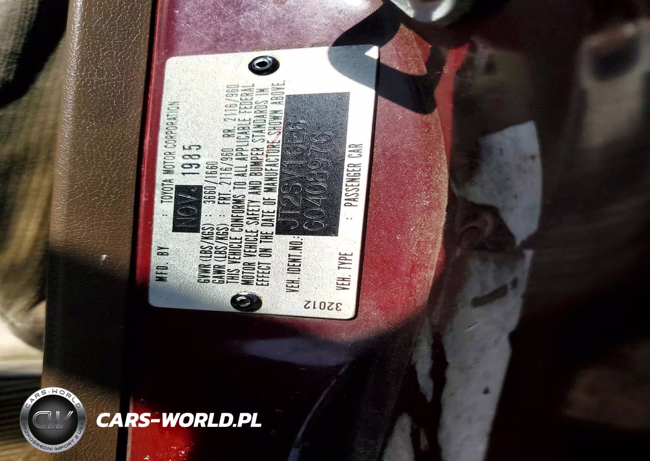 1986 Toyota Camry Le VIN:JT2SV16E6G0408976 - 12