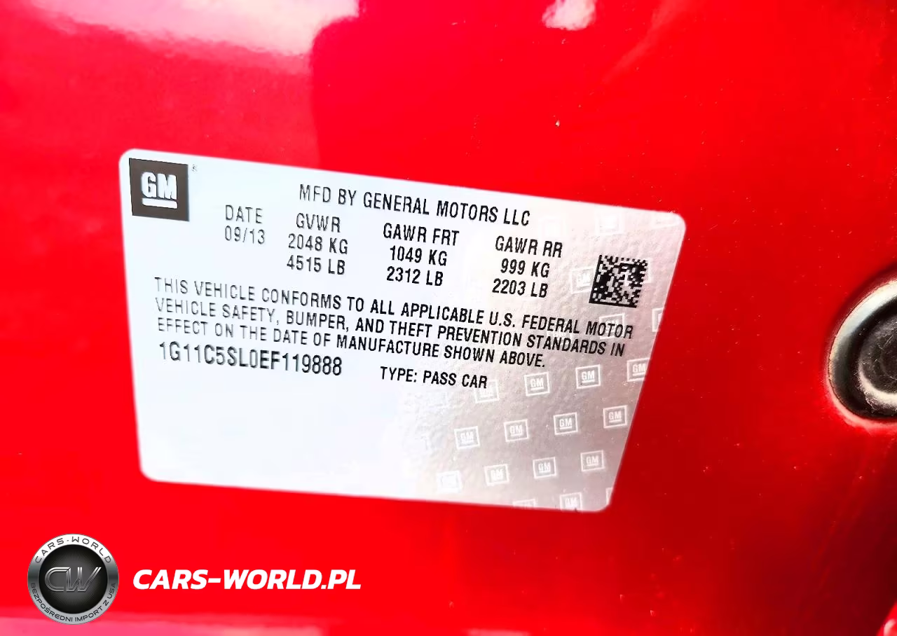2014 Chevrolet Malibu 1Lt VIN:1G11C5SL0EF119888 - 12