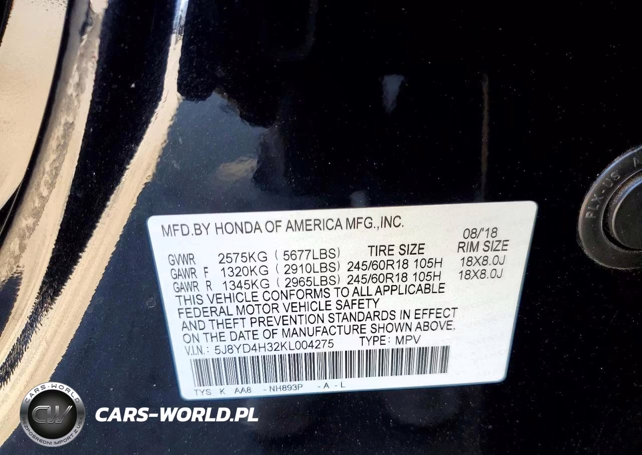 2019 Acura Mdx VIN:5J8YD4H32KL004275 - 14