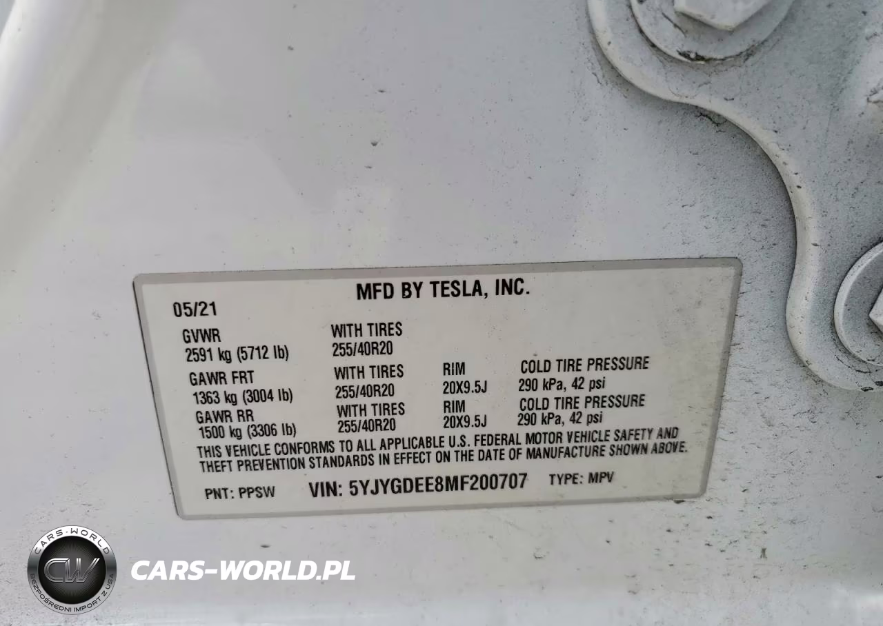 2021 Tesla Model Y VIN:5YJYGDEE8MF200707 - 12