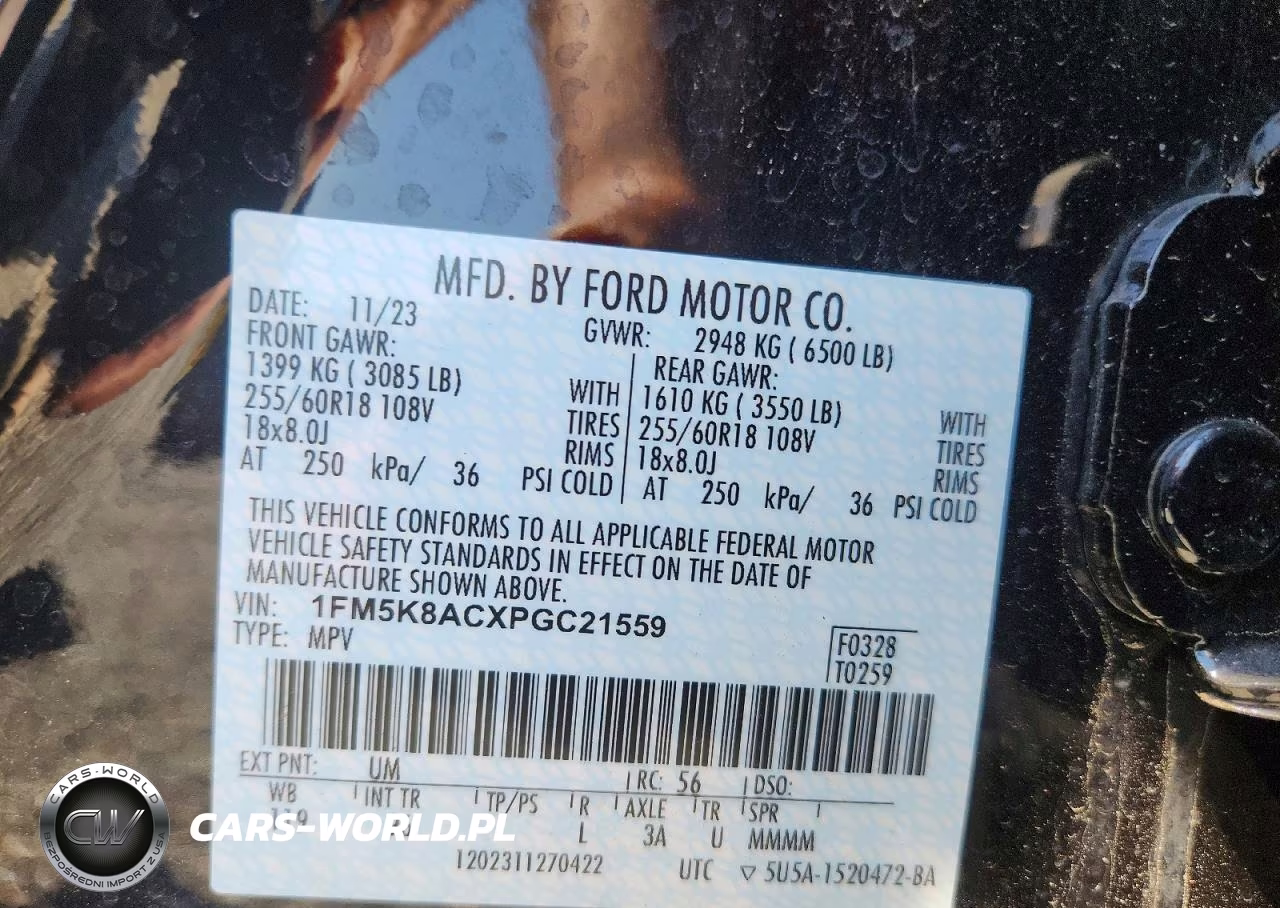 2023 Ford Explorer Police Interceptor VIN:1FM5K8ACXPGC21559 - 13