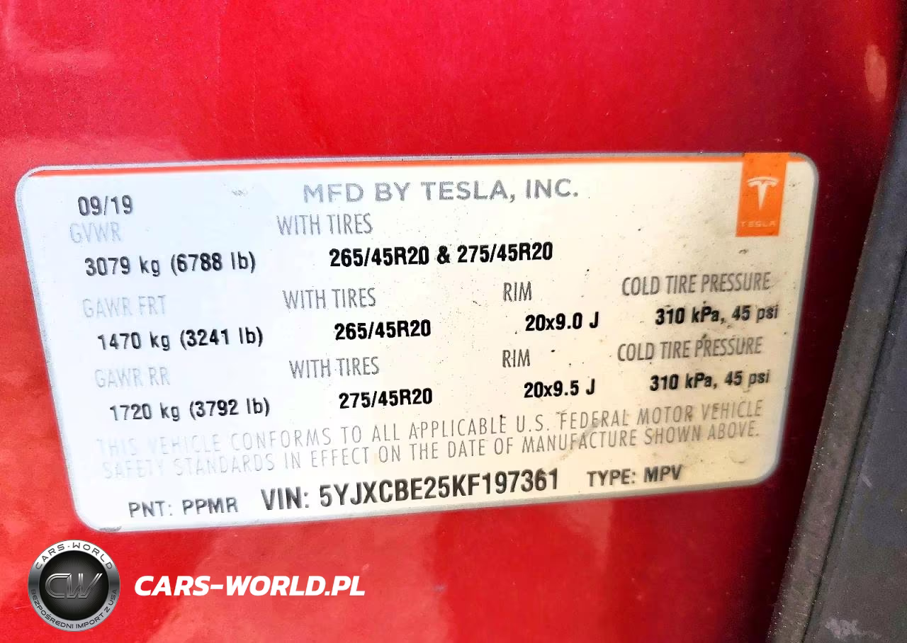 2019 Tesla Model X VIN:5YJXCBE25KF197361 - 13