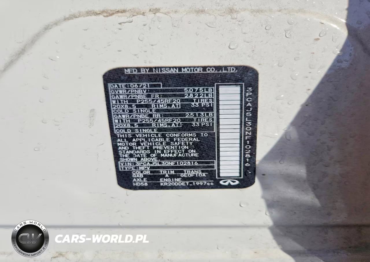 2022 Infiniti Qx55 Sensory VIN:3PCAJ5L30NF102816 - 13