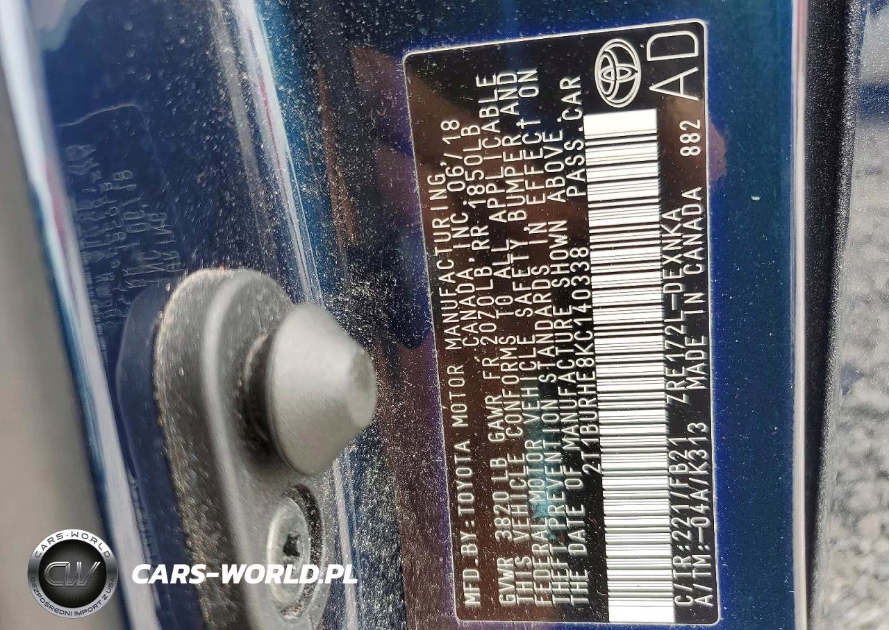 2019 Toyota Corolla L-Le-Xle-Se- VIN:2T1BURHE8KC140338 - 13