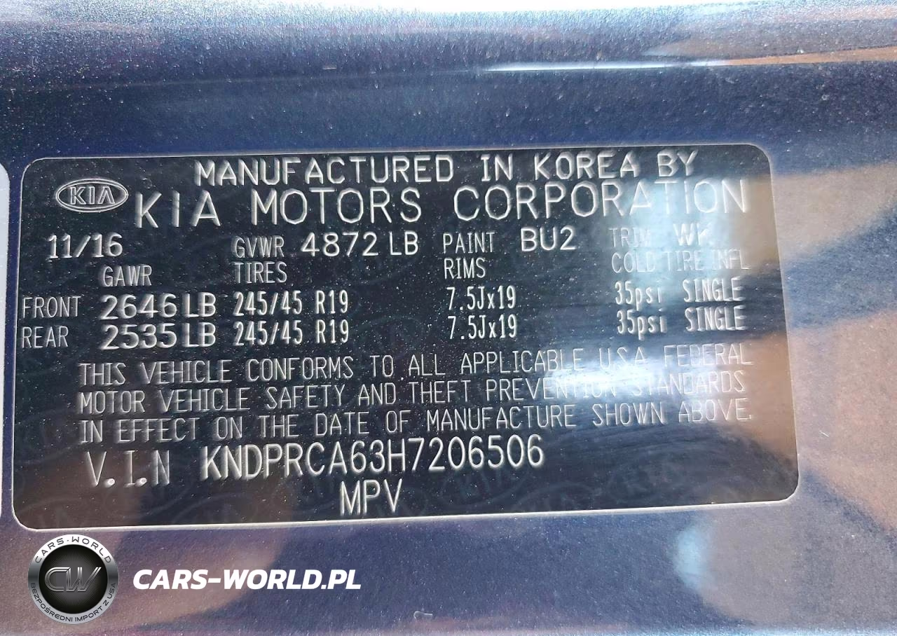 2017 Kia Sportage Sx VIN:KNDPRCA63H7206506 - 13