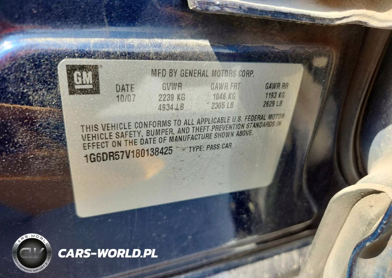 2008 Cadillac Cts Hi Feature V6 VIN:1G6DR57V180138425 - 12