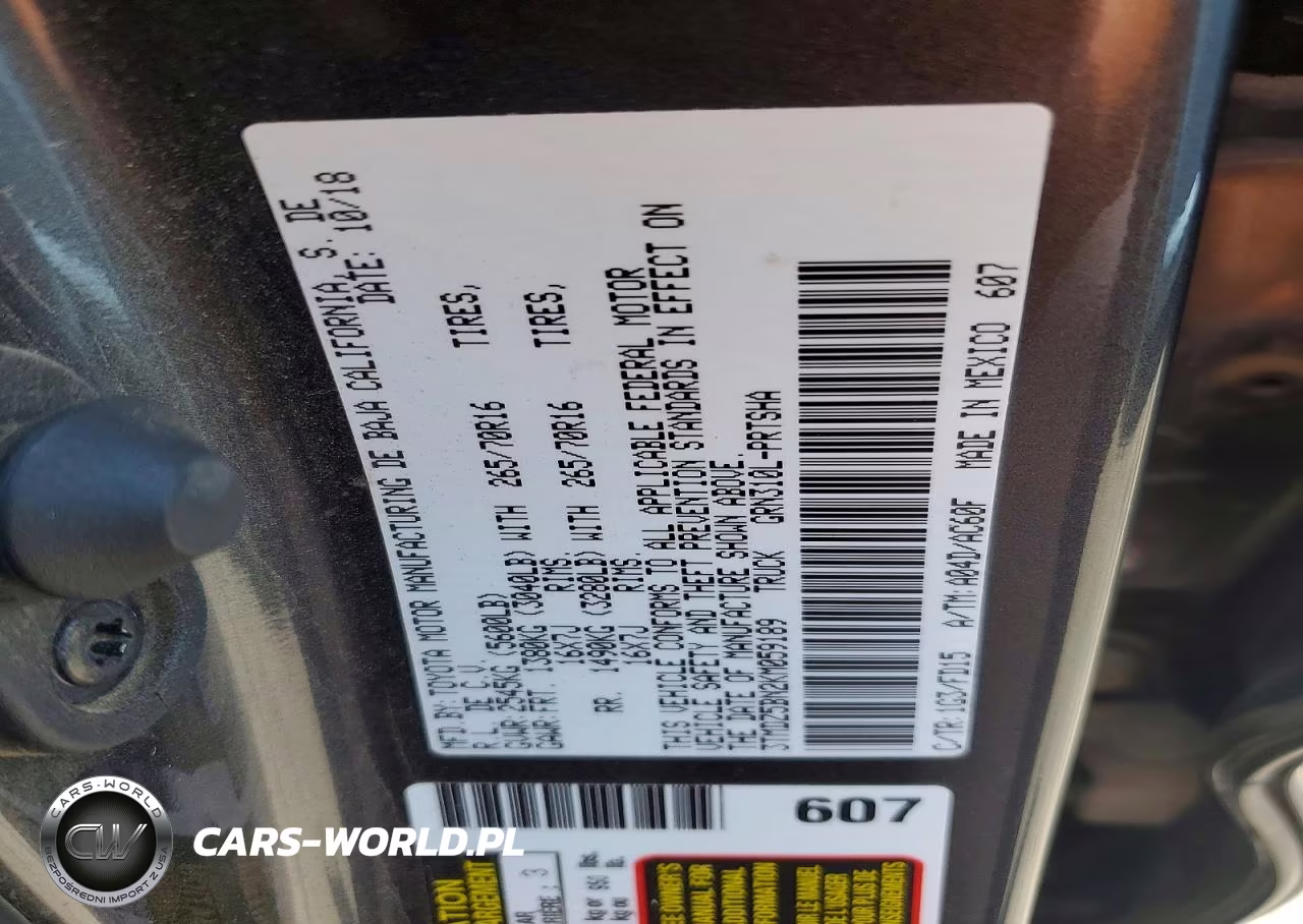 2019 Toyota Tacoma Trd Off-Road VIN:3TMDZ5BN2KM059189 - 12