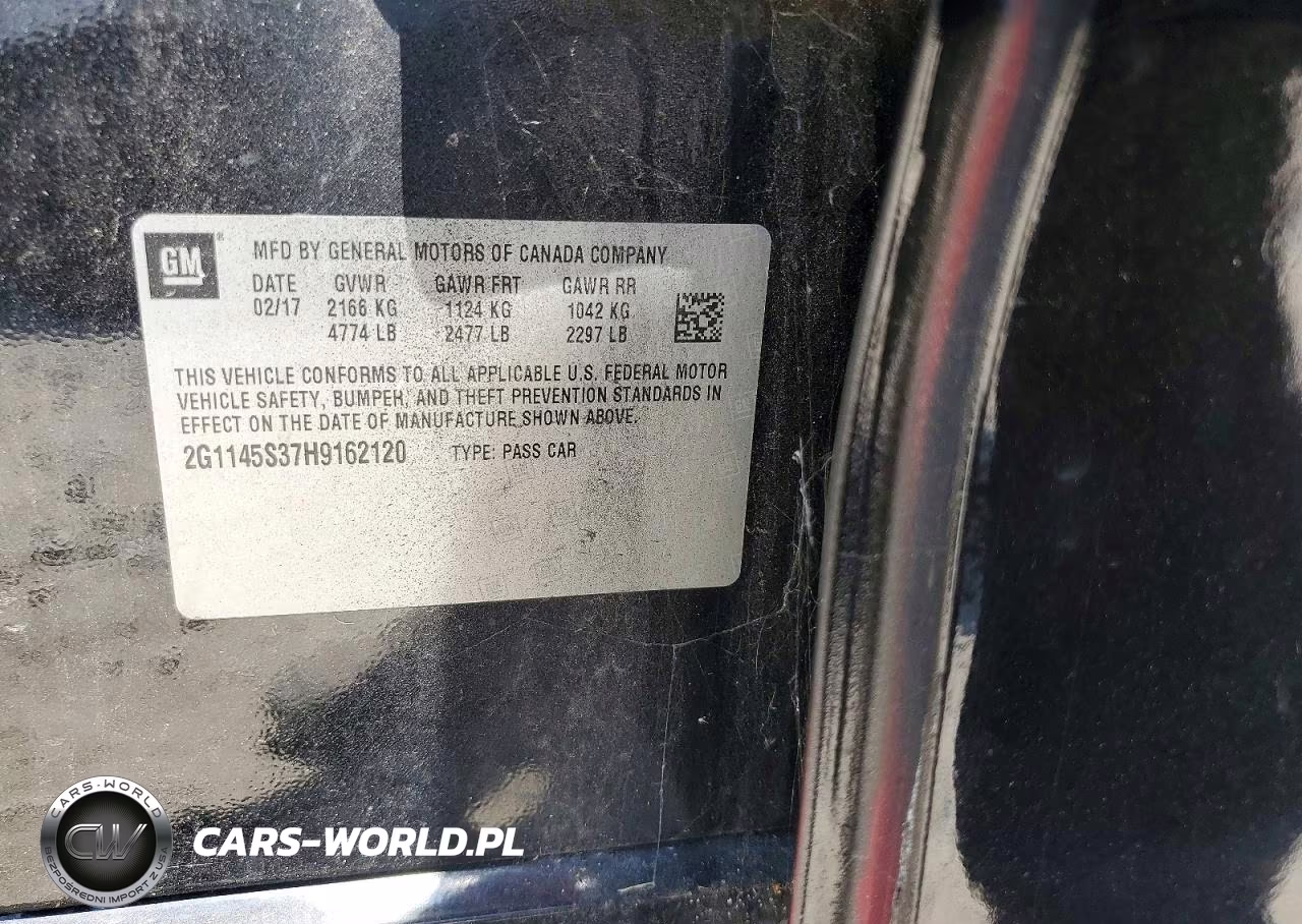 2017 Chevrolet Impala Premier VIN:2G1145S37H9162120 - 12