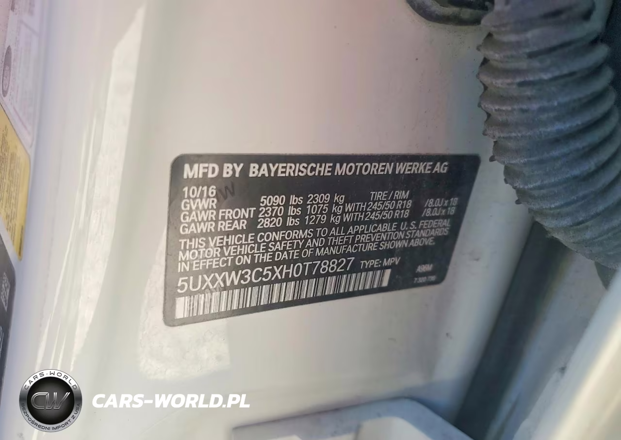 2017 BMW X4 xDrive28I VIN:5UXXW3C5XH0T78827 - 12