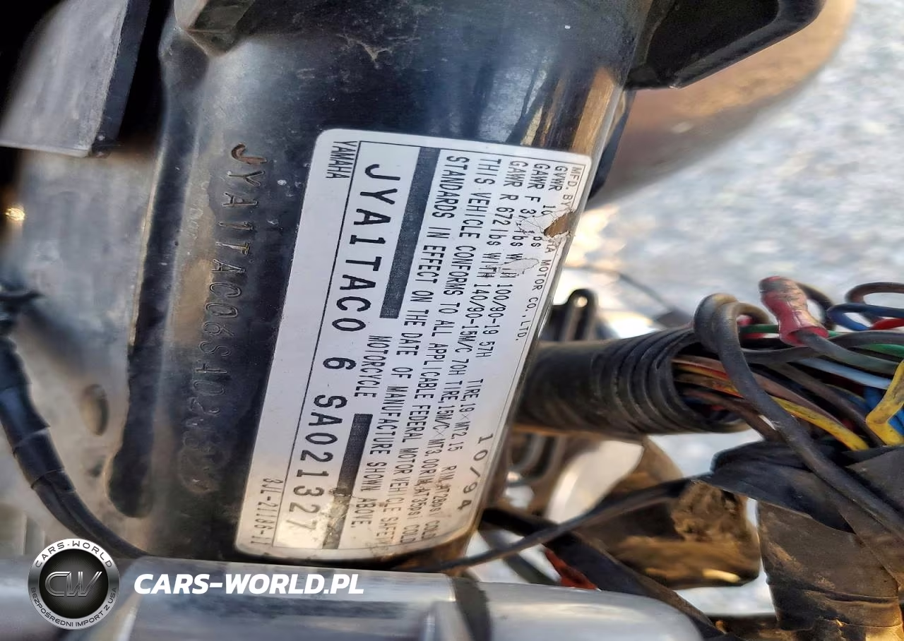 1995 Yamaha Xv1100 VIN:JYA1TAC06SA021327 - 8