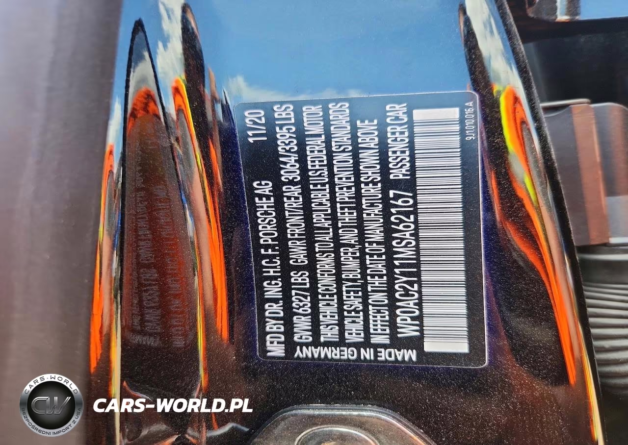 2021 Porsche Taycan VIN:WP0AC2Y11MSA62167 - 12