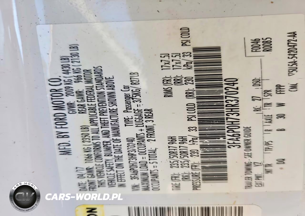 2017 Ford Fusion Se VIN:3FA6P0H73HR370240 - 12