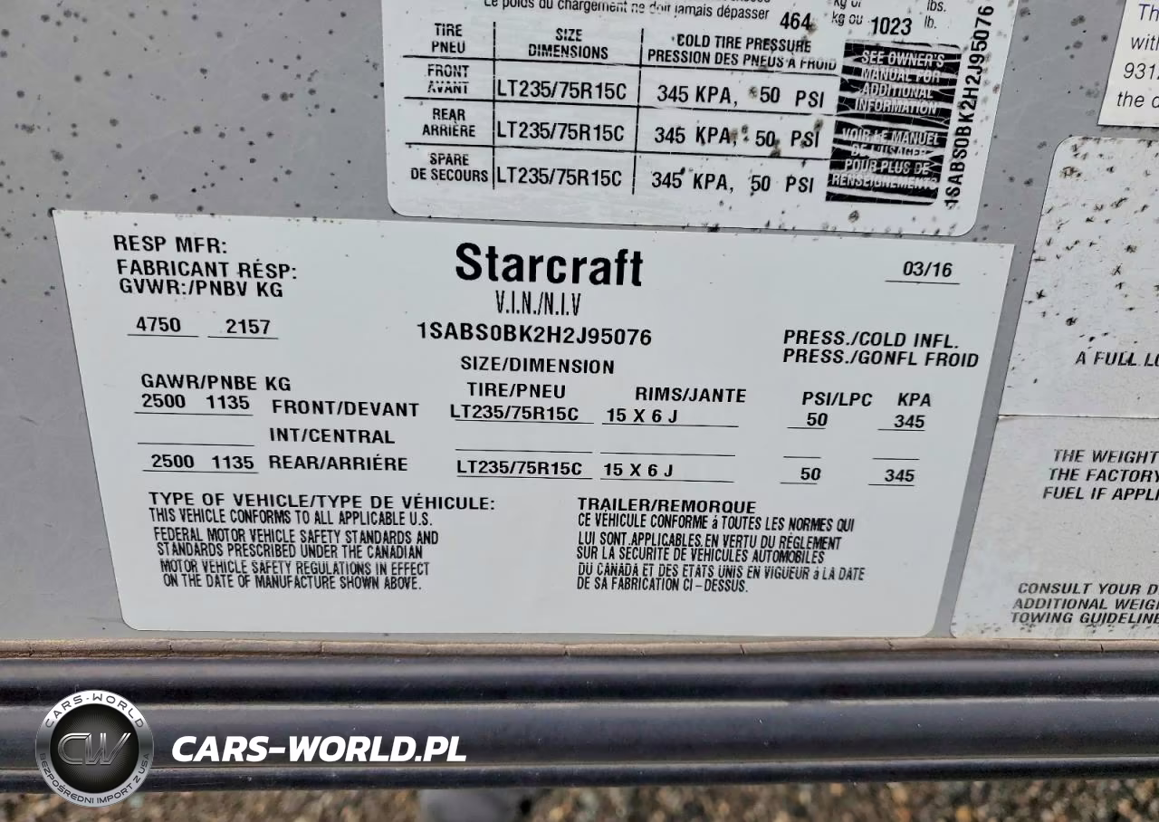 2017 Starcraft Launch VIN:1SABS0BK2H2J95076 - 10