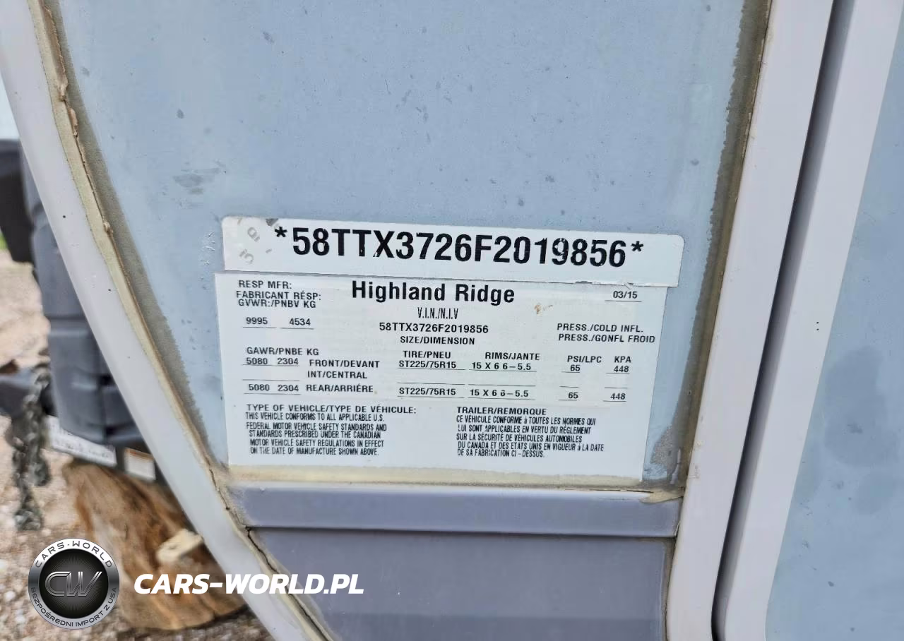 2015 Highland Ridge Light Camper VIN:58TTX3726F2019856 - 10