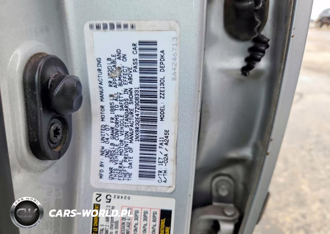 2007 Toyota Corolla Ce VIN:1NXBR32E47Z908331 - 12