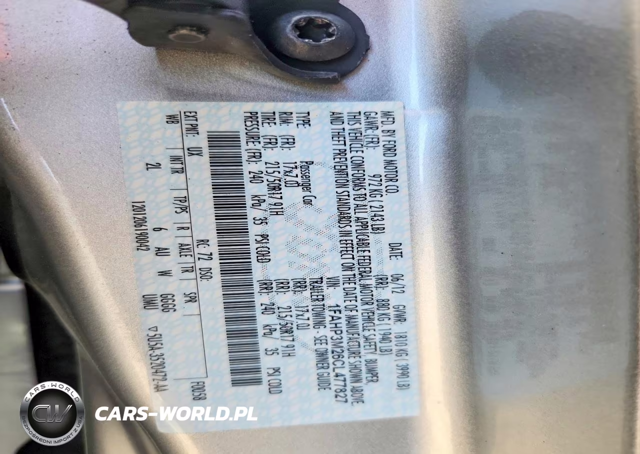 2012 Ford Focus Sel VIN:1FAHP3M26CL477827 - 12