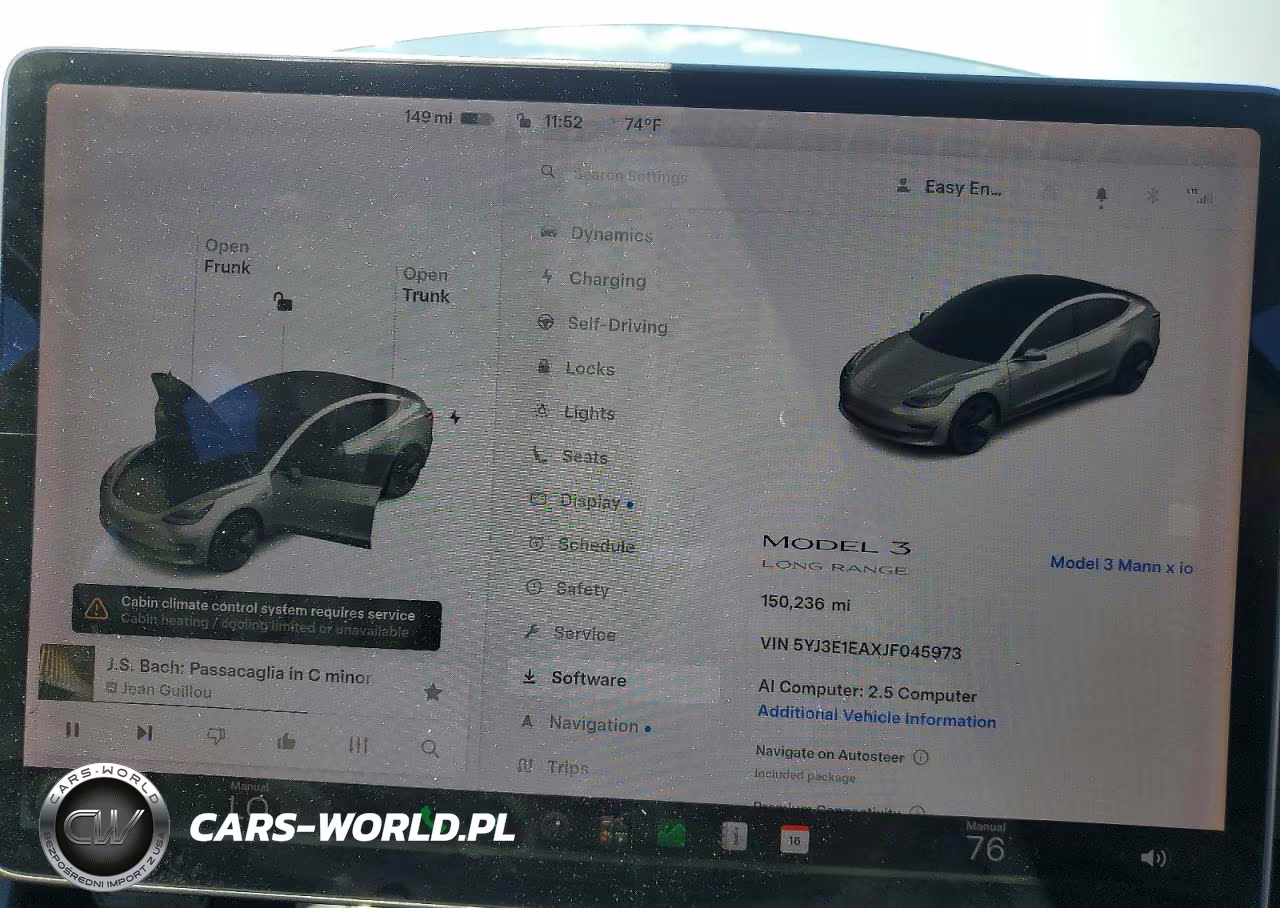 2018 Tesla Model 3 VIN:5YJ3E1EAXJF045973 - 9